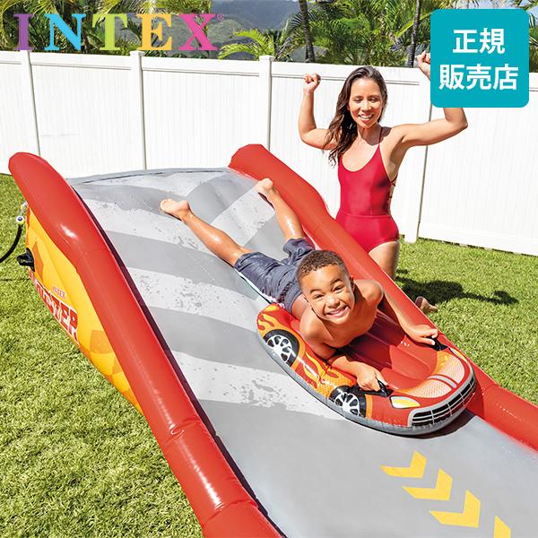INTEX レーシングファンスライド　滑り台　おまけボード＋2個付（計4個） INTEX レーシングファンスライド 滑り台 おまけボード＋2個付