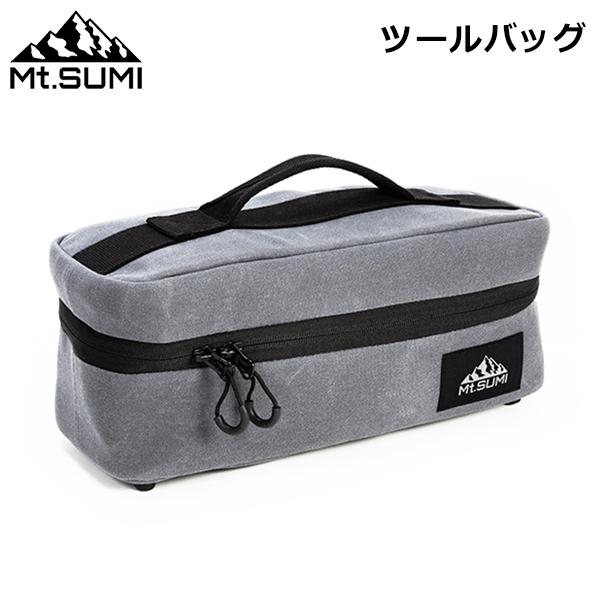 正規販売店 Mt.SUMI マウントスミ 薪ストーブのメンテナンス用品をまとめて収納できるツールバッグ 収納バッグ ポーチ ストレージ 道具入れ トング アウトドア おしゃれ
