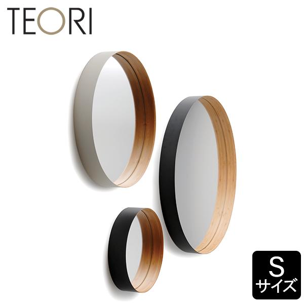 テオリ TEORI 壁掛けミラー ゼロ ZERO Sサイズ 墨色 鏡 丸型 姿見 TEORI テオリ 壁掛けミラー ゼロ ZERO Sサイズ 墨色 乳白 鏡