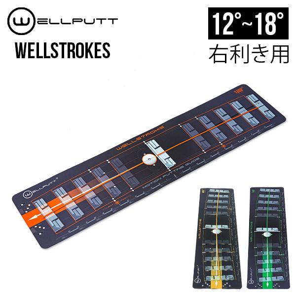 Wellputt Wellstroke ゴルフパターマット 12度 ウェルパット Wellputt パターマット WELLSTROKES 右利き用