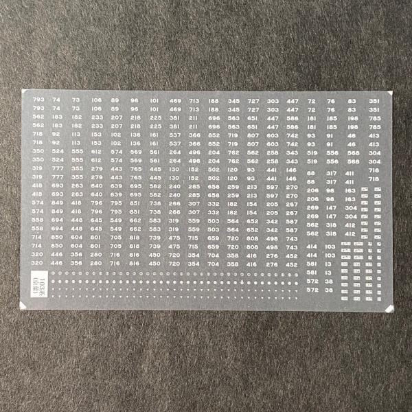 世田谷総合車両センター 103系バラ車番1(車号部分TypeC) : グリーン