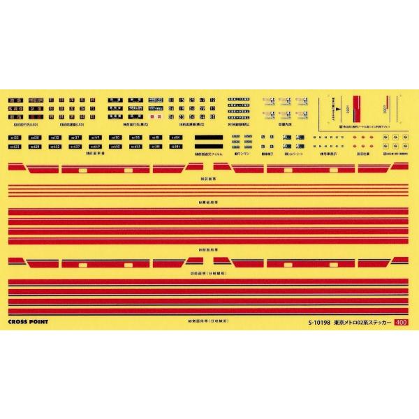グリーンマックス S-10198 東京メトロ02系ステッカー : グリーン