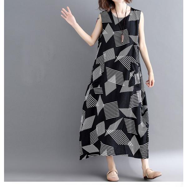 レディース 森ガール ワンピース ボーダー ノースリーブ マキシ丈ワンピ 大きいサイズ ゆったり着痩せ 夏 体型カバー Buyee Buyee Japanese Proxy Service Buy From Japan Bot Online
