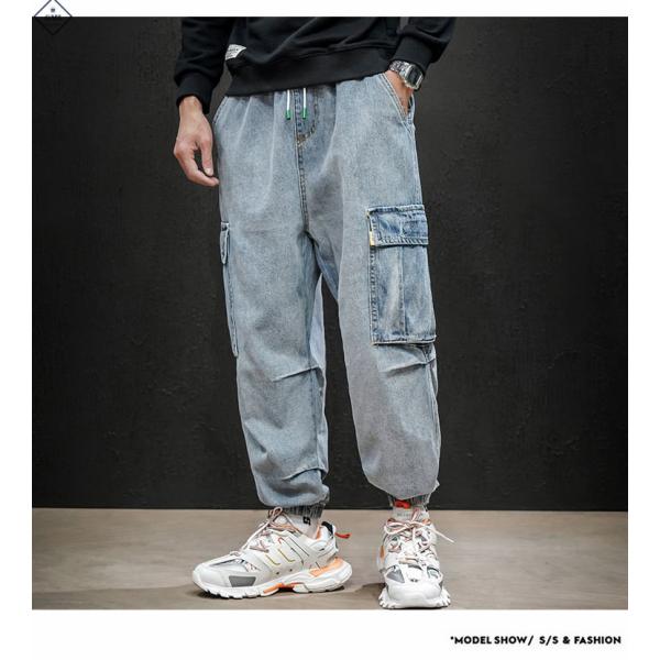 デニムパンツ メンズ 大きいサイズ カーゴパンツ Gパン ジーンズ ウォッシュ ダメージ ユーズド ゆったり ジョガーパンツ ウエストゴム 裾ゴム Buyee Buyee Japanese Proxy Service Buy From Japan Bot Online