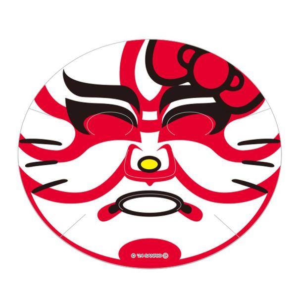 ハローキティ なりきりフェイスパック 隈取レッド 歌舞伎 1枚入 サンリオ フェイスパック なりきり おもしろマスクサンリオ フェイスマスク パック 顔パック フェイスマスクシート マスクパック■メーカー・ブランド名：あすなろ舎■型番：27...