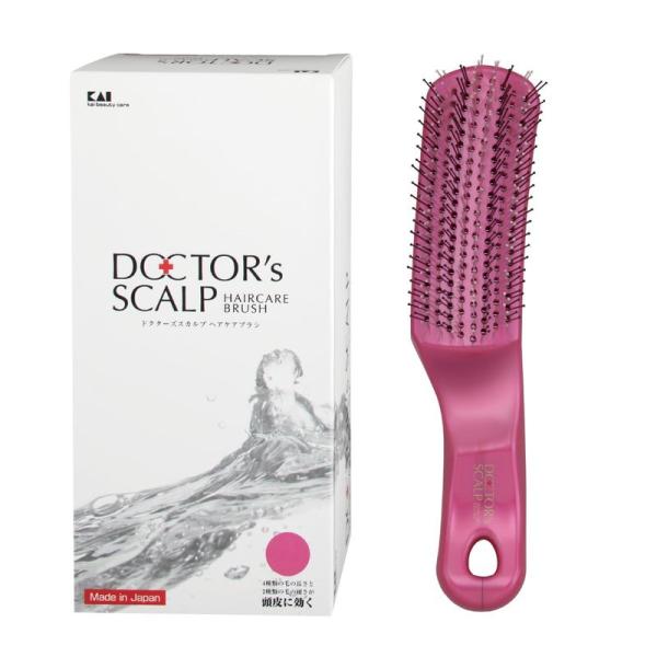 貝印 DOCTOR S SCALP ドクターズスカルプヘアケアブラシ ピンク 母の日