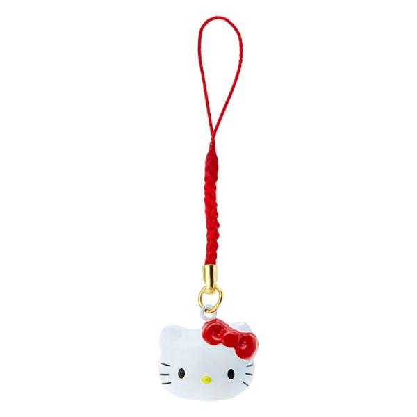 サンリオ SANRIO フェイス形鈴根付け ハローキティ ストラップ 紐 真鍮 341401