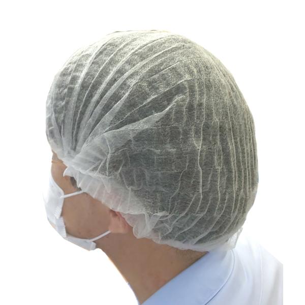 コンパクトサイズで収納に便利　使い捨てキャップ　使い切りキャップ　ヘアキャップ　アイソレーションヘアキャップ　不織布ヘアキャップ　使い切りキャップ　・ギャザーキャップが従来のものよりひだが細かくなって、コンパクトになりました。収納にも携帯に...