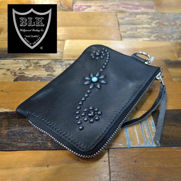 HTC BLACK CORNER ZIPPER PURSE 25TQ 【BLACK/BLACK HTC BLACK CORNER ZIPPER PURSE 25TQ 【BLACK/BLACK