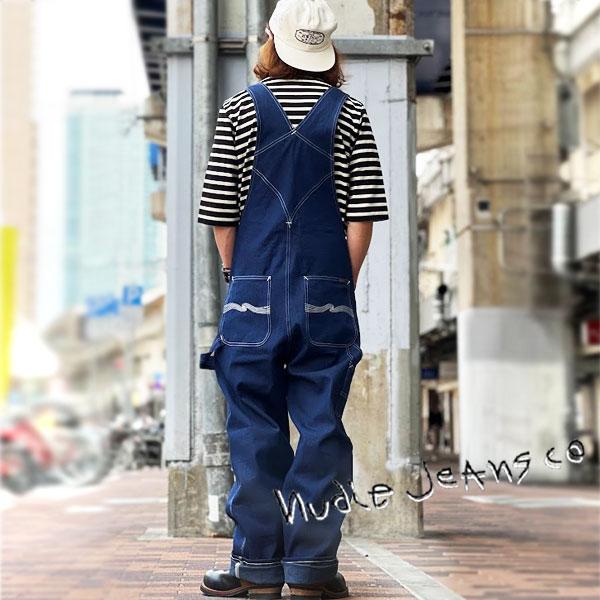 Nudie Jeans NUDIE JEANS KEVIN DUNGAREES UTILITY DENIM (NB26 Nudie Jeans NUDIE JEANS KEVIN DUNGAREES UTILITY DENIM (NB26
