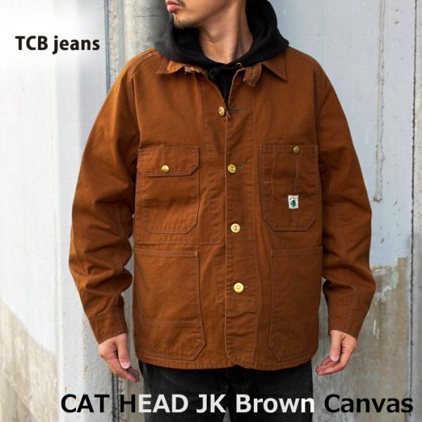ジャケット・アウター Cat Head Jacket Brown Canvas 2025秋冬 TCBジーンズ Cat Head Jacket Brown Canvas キャットヘッド