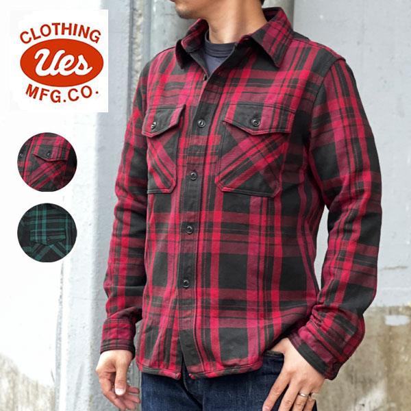 UES ウエス エクストラヘビーネルシャツ [ 502355 ] 【レッド
