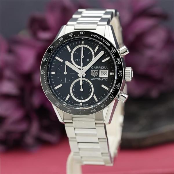 タグホイヤー カレラ クロノグラフ ブラック CV201AJ.BA0715 付属品完品 TAG HEUER 新品