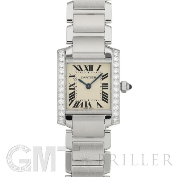 カルティエ タンクフランセーズ SM ダイヤベゼル W4TA0008 Cartier 腕時計 アイボリー文字盤 新品)CARTIER カルティエ タンク フランセーズ SM W4TA0008（商品ID