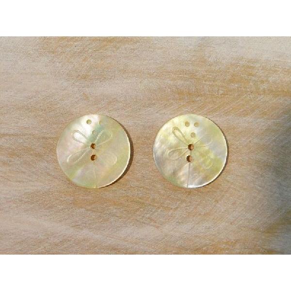 ボタン 2個セット 二つ穴 シェル 23mm 2.3cm 二つ穴 白 ホワイト かわいい おしゃれ 飾り ハンドメイド ハンドメイドパーツ 手芸 手作り ナチュラル バリ