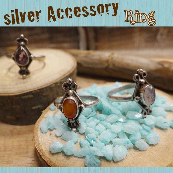 シルバーアクセサリー シルバーリング ストーンリング シルバー リング  ネパール 指輪 アジアン エスニック