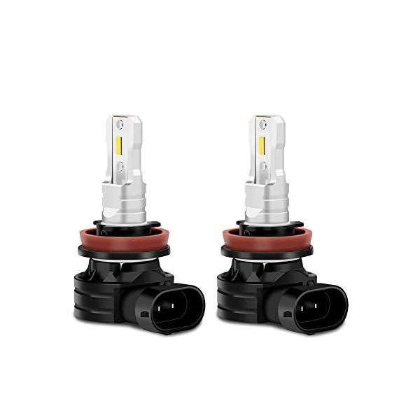 YAKASTAR LED フォグランプ H8/H11/H16/H9 高輝度LED フォグ 12V 対応国産車 LEDバルブ車検対応 ノイズ対策(ファン