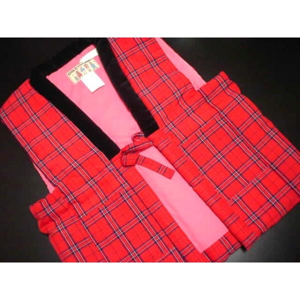 日本製女児用袖無し半纏(5〜6歳用)