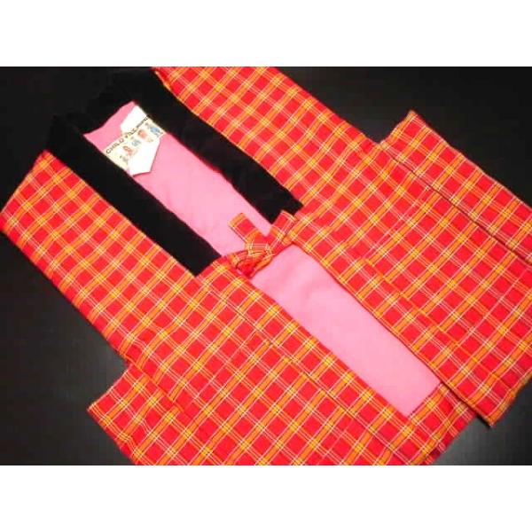 日本製女児用袖無し半纏(3〜4歳用)
