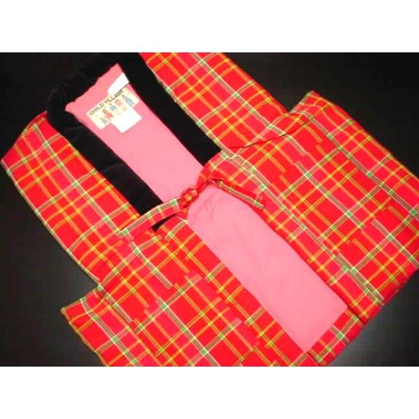 日本製女児用袖無し半纏(3〜4歳用)