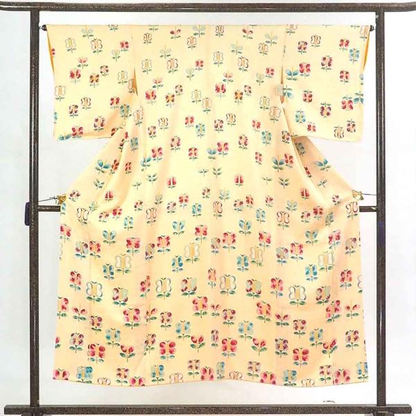 小紋 身丈150cm 裄64cm 前幅23cm 後幅30cm 袖丈49cm レディース