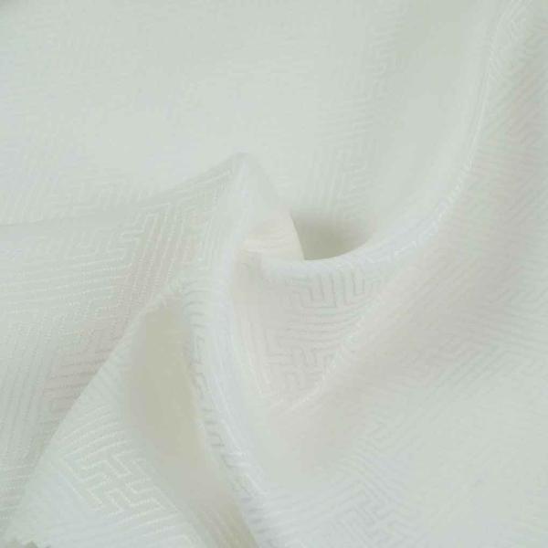 家庭で洗える正絹綸子生地長襦袢「ふるるん」白地紗綾形地模様