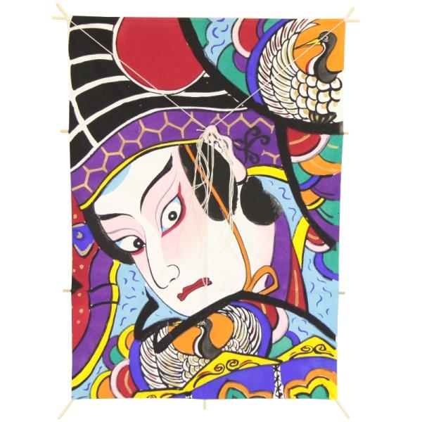 インテリア 手描き 和凧 角小凧 縦47 横33cm ワ 7ト 歌舞伎絵 三番叟 Buyee Buyee 日本の通販商品 オークションの代理入札 代理購入