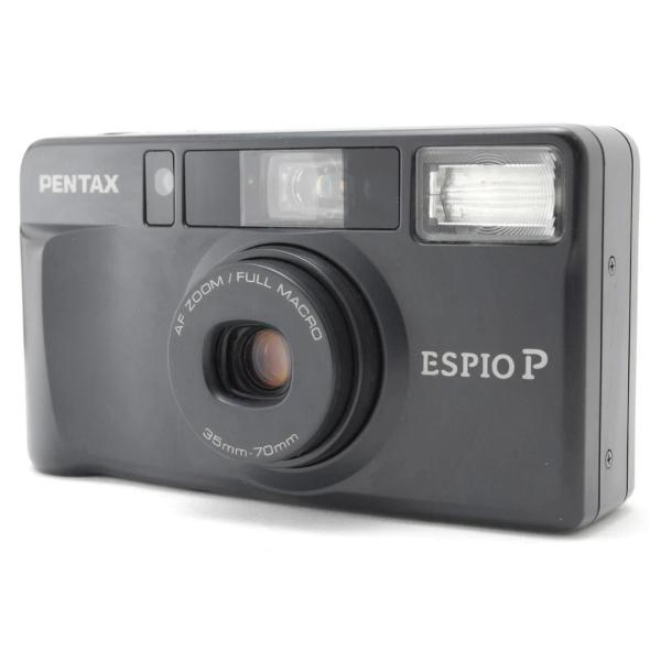 【動作確認済】 Pentax ESPIO P F0821-18ID p ペンタックス PENTAX Espio P Black フィルムカメラ 動作確認
