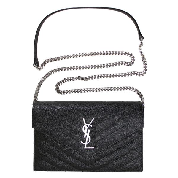 サンローラン チェーンウォレット スター 星 シルバー ブランド 鑑定済み■ サンローラン チェーンウォレット スター 星 シルバー ブランド 鑑定