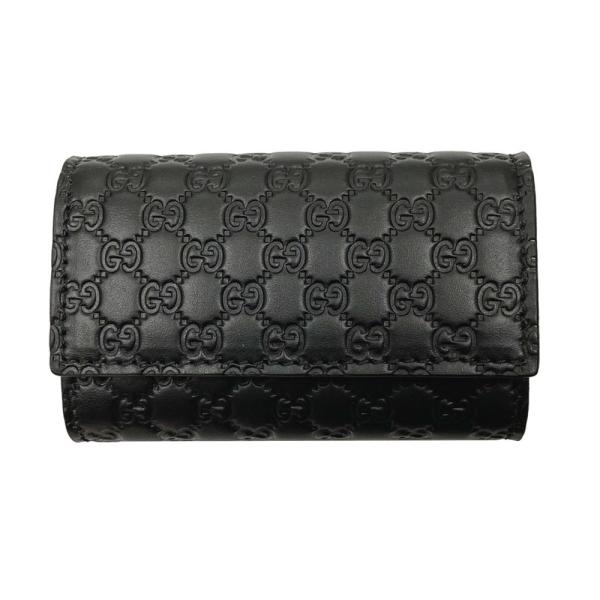 GUCCI 黒 レザー キーケース Firenze 1921 GUCCI 黒 レザー キーケース Firenze 1921 GUCCI 黒 レザー キー