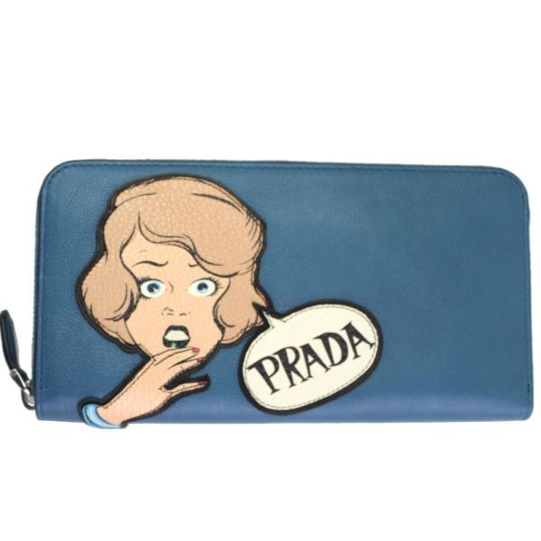 PRADA プラダ 財布 レディース 1ML506 ラウンドファスナー長財布