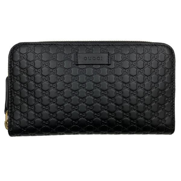 011 極美品 GUCCI ニース マイクロシマ 長財布 ラウンドファスナー n グッチ GUCCI 長財布 ラウンドファスナー レディース プチ