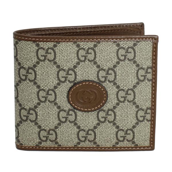 GUCCI グッチ 財布 メンズ 二つ折り札入れ インターロッキングG GG