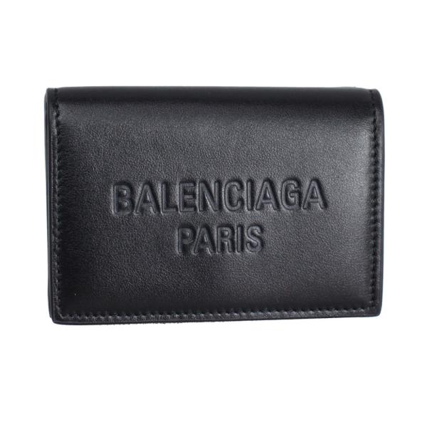 BALENCIAGA バレンシアガ BBロゴ コンパクトウォレット ブラック