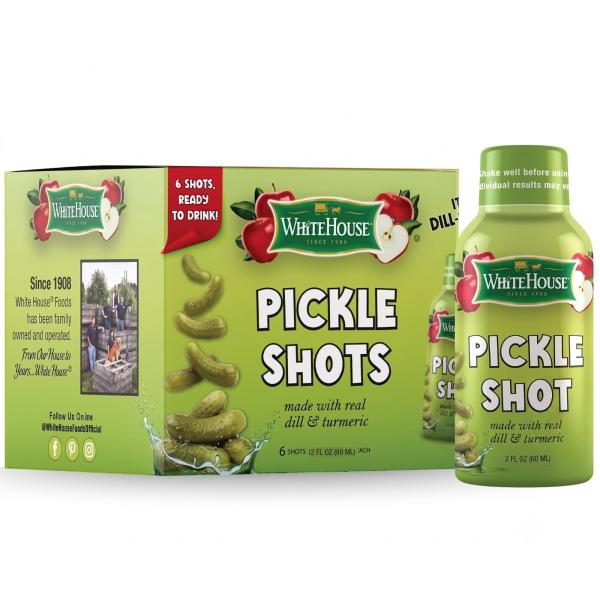 【お得な24本セット】White House 社 ピクルスジュース 60ml  Pickle Shots With Real Dill and Turmeric ピクルスドリンク スポーツドリンクピクルス