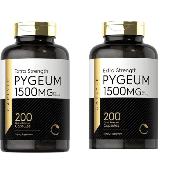 お得な2本セット Carlyle社Pygeum Africanum Barkピジウムアフリカーナ500mg配合サプリメント200粒×2本