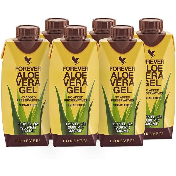 Forever Living社アロエベラジェルジュース 砂糖抜き 330ml×6パック