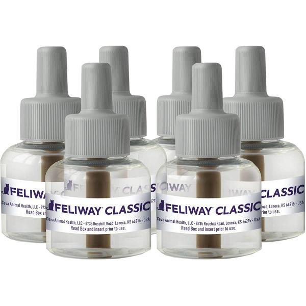 お得な6本セット 詰め替え用 FELIWAY社クラシックカーミングディフューザーリフィル48ml×6本Classic Calming Diffuser Refill 6bottle