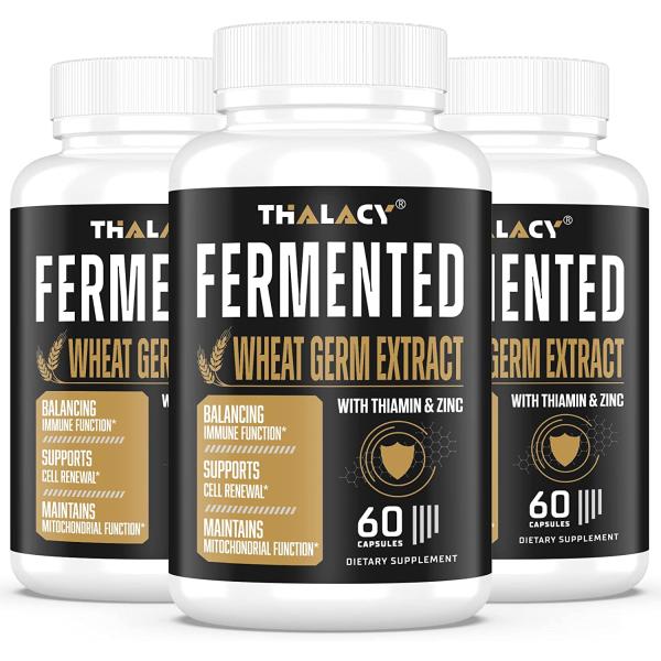 Thalacy社 スペルミジン ポリアミン spermidine 1粒あたり6.5mgサプリメント60粒入り×3本 小麦胚芽エキス