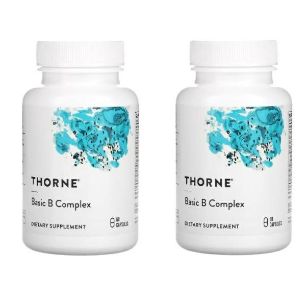 「お得な2本セット」Thorne Research社1粒あたりナイアシンアミド130mg/ナイアシン10mg/パントテン酸110mg/チアミン110mg/リボフラビン10mg/ビタミンB6が10mg/…