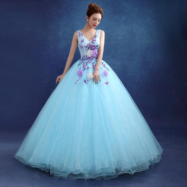 パーティードレス ロング 結婚式 シンデレラ プリンセスライン テージ衣装 披露宴 花嫁 演奏会 コンサート おしゃれ Csppq316 悟空 通販 Yahoo ショッピング