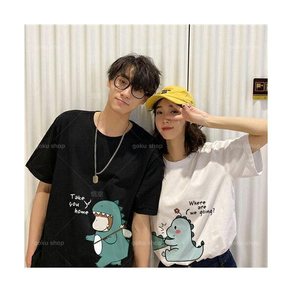 カップルカップル春夏ペアtシャツブランドtシャツ夏半袖綿高級ペアルック服メンズ カップル ペア tシャツ ブランド ペアルック 春夏 服 メンズ