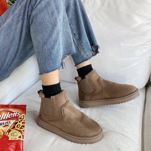 スノーブーツ レディース 滑らない 防寒 ムートンブーツ 短靴 冬 ふわふわ もこもこ スエード調 暖かい おしゃれ ショートブーツ 通学 通勤 旅行 お出かけ Buyee Buyee Jasa Perwakilan Pembelian Barang Online Di Jepang