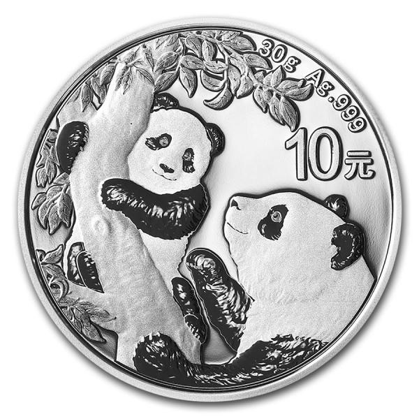 ［カプセル付き] 2016年 (新品) 中国「パンダ」純銀 30g オンス 銀貨 2016年 (新品) 中国「パンダ」純銀 30グラム 銀貨 | ゴールド