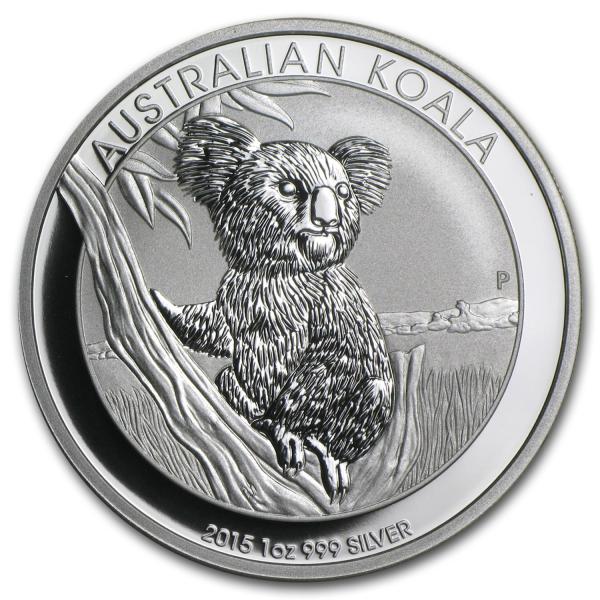 オーストラリア　コアラ2015銀貨　1オンス 保証書・カプセル付き] 2015年 (新品) オーストラリア「コアラ