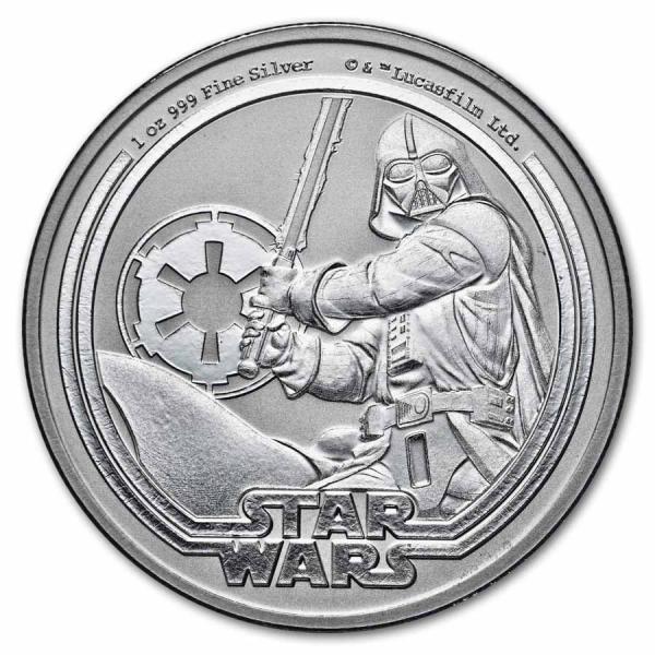 [保証書・カプセル付き] 2026年 (新品) ニウエ「スターウォーズ・ダース・ベイダー」純銀 1オンス 銀貨