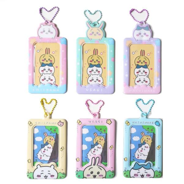 ちいかわ パスケース カードケース チェキ用 吊り下げ ハチワレ