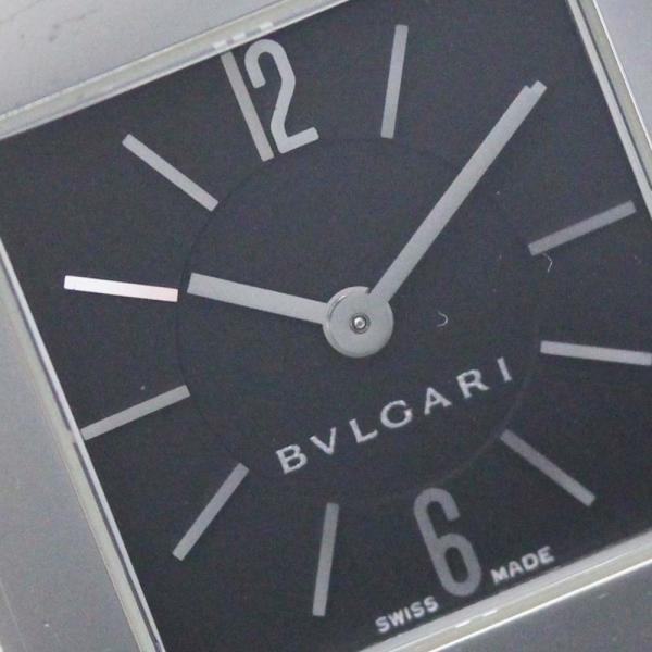 ブルガリ クアドラード スクエアフェイス 腕時計 レディース クオーツ ブラック文字盤 シルバー 腕時計 Sq22ss Bvlgari Bvlgari 中古 送料無料 Bvlgari Ho 2 Cs ゴールドエコヤフー店