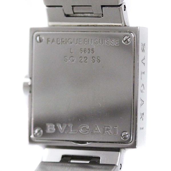 ブルガリ クアドラード スクエアフェイス 腕時計 レディース クオーツ ブラック文字盤 シルバー 腕時計 Sq22ss Bvlgari Bvlgari 中古 送料無料 Bvlgari Ho 2 Cs ゴールドエコヤフー店