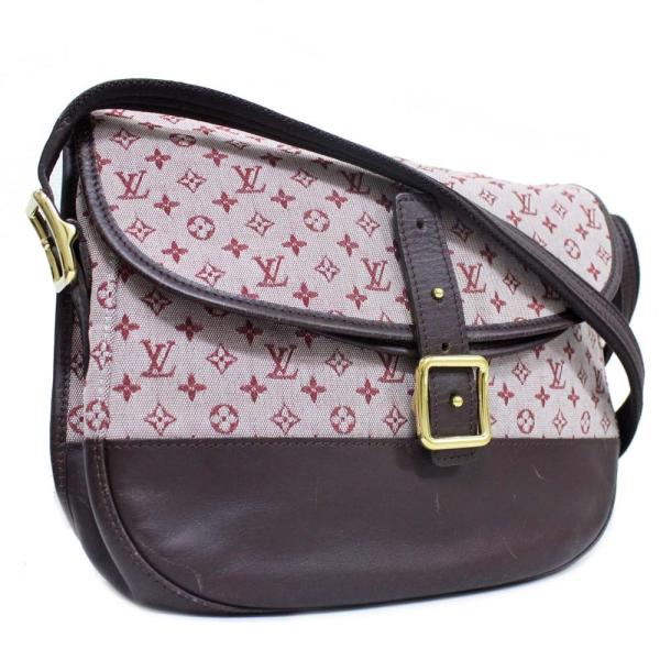 ルイ ヴィトン ベランジエール モノグラムミニ ショルダーバッグ レディース キャンバス レザー ピンク Vuitton 送料無料 Louis スリーズ 中古 ｍ 日本未発売